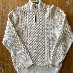 NWT Shades of Aran Merino Wool Sweater